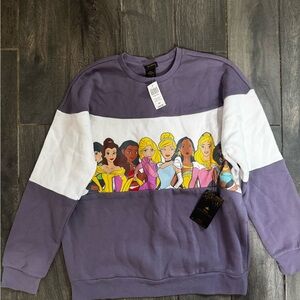 Disney Princess Sweatshirt in Purple and White